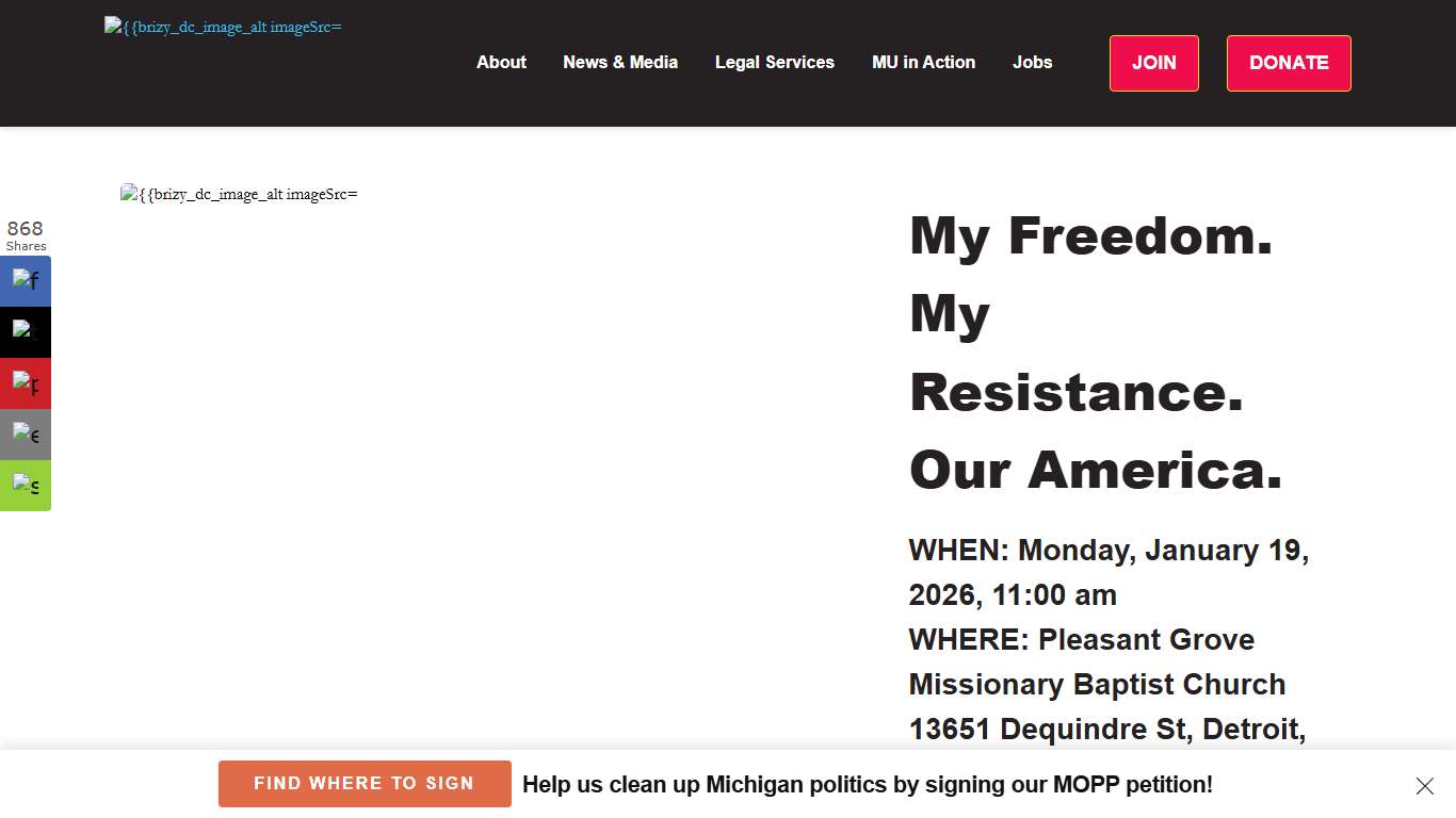 Michigan United’s MLK Celebration 2026 - Michigan United